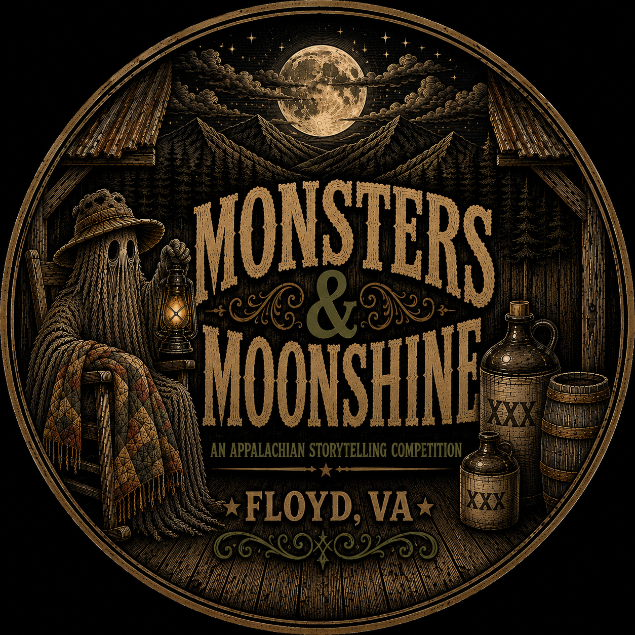 Monsters and Moonshine logo